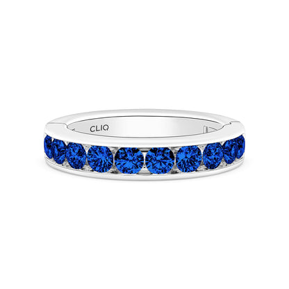 Classic Channel Set Sapphire Band