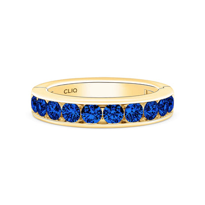 Classic Channel Set Sapphire Band