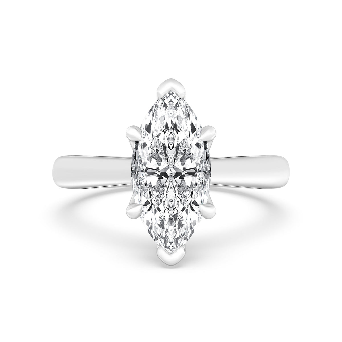 Crosby Marquis Cut Solitaire Engagement Ring