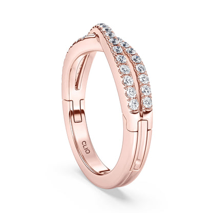 Serafina CrissCross Diamond Band