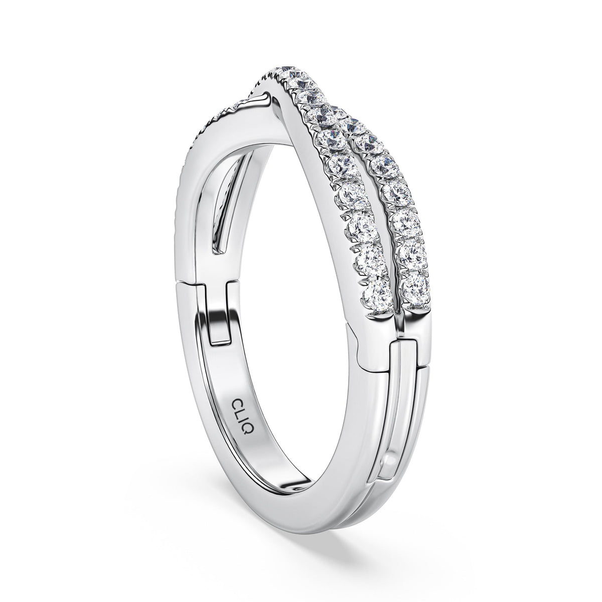 Serafina CrissCross Diamond Band