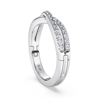Serafina CrissCross Diamond Band