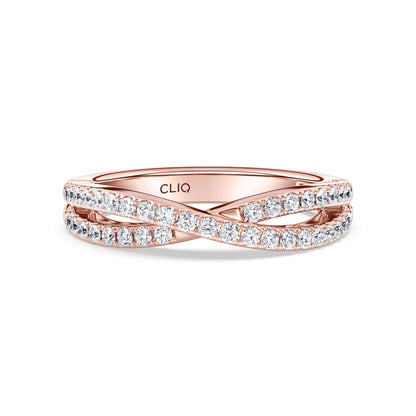 Serafina CrissCross Diamond Band