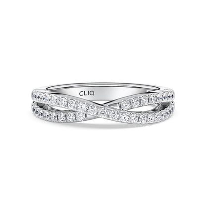 Serafina CrissCross Diamond Band