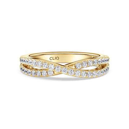 Serafina CrissCross Diamond Band