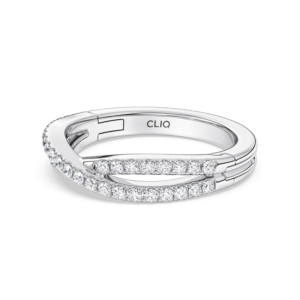 Serafina CrissCross Diamond Band