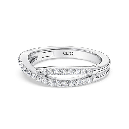 Serafina CrissCross Diamond Band
