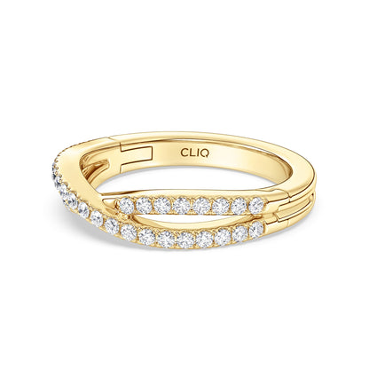 Serafina CrissCross Diamond Band
