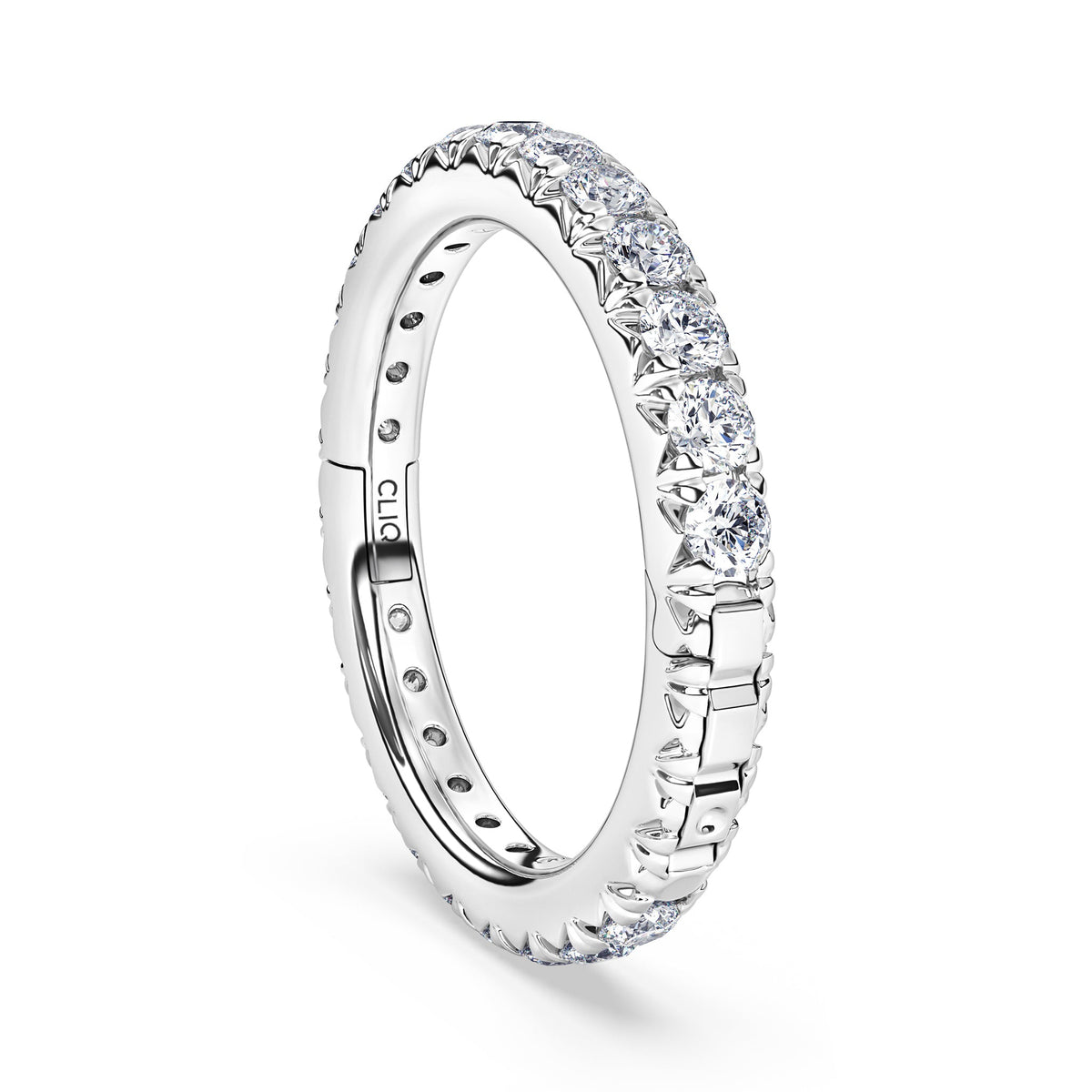 Shea French Pave Diamond Eternity Band