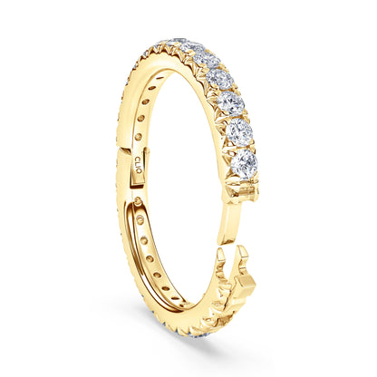 Shea French Pave Diamond Eternity Band