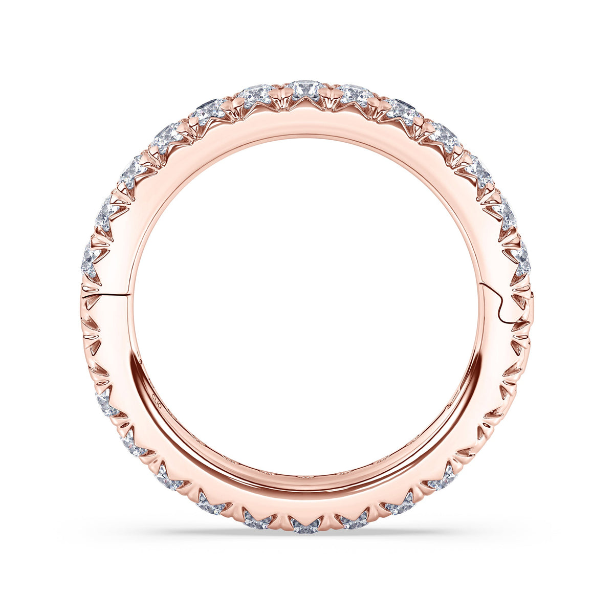 Shea French Pave Diamond Eternity Band