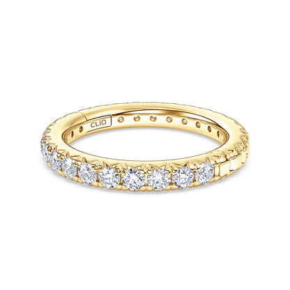 Shea French Pave Diamond Eternity Band