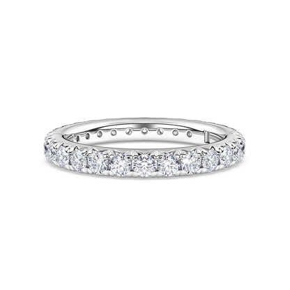 Shea French Pave Diamond Eternity Band