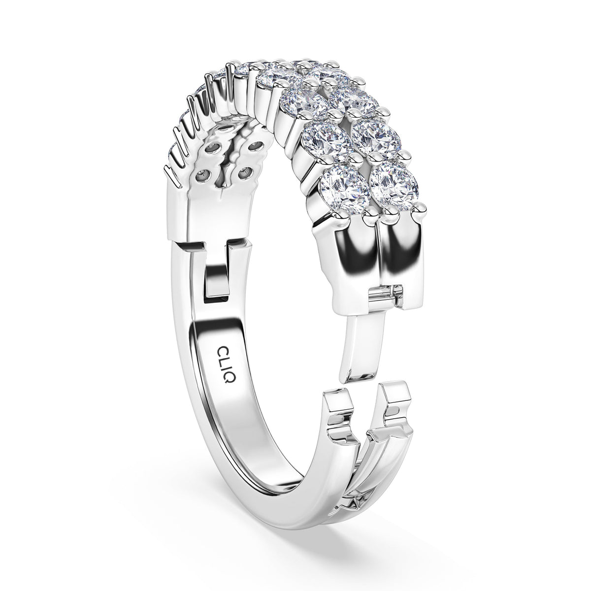 Essex Double Row Diamond Band
