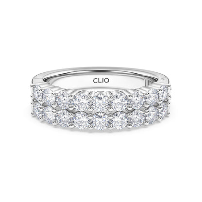 Essex Double Row Diamond Band
