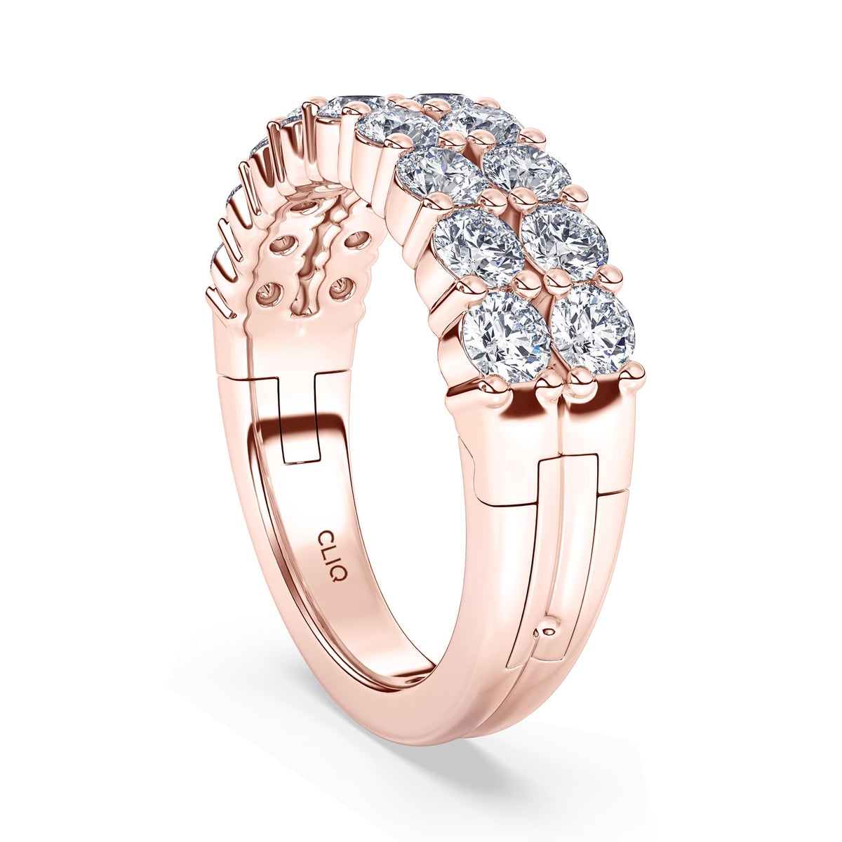Essex Double Row Diamond Band