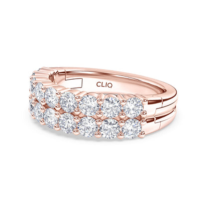 Essex Double Row Diamond Band