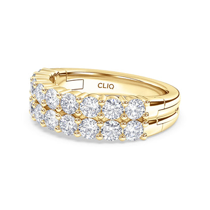 Essex Double Row Diamond Band