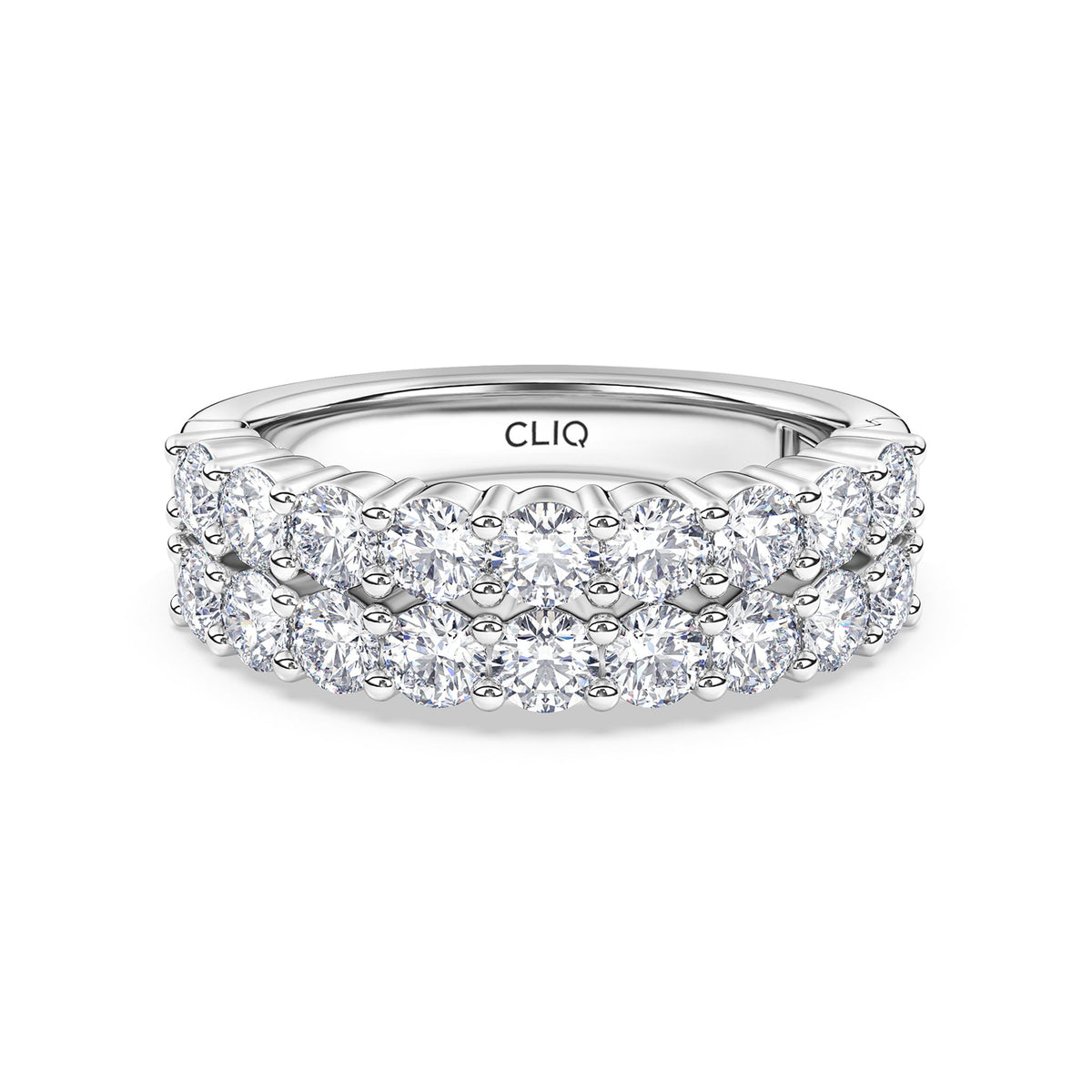 Essex Double Row Diamond Band