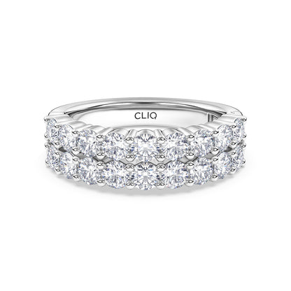 Essex Double Row Diamond Band