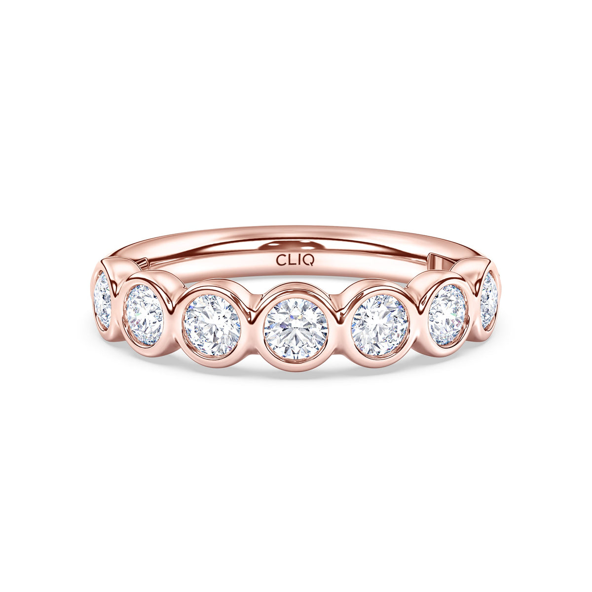 Harper 7-Stone Bezel Set Diamond Band