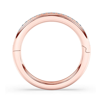 Duet Pave Diamond Double Band