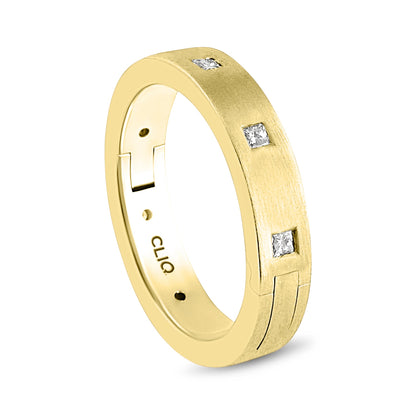 Camelot Diamond Eternity Band with Matte Finish