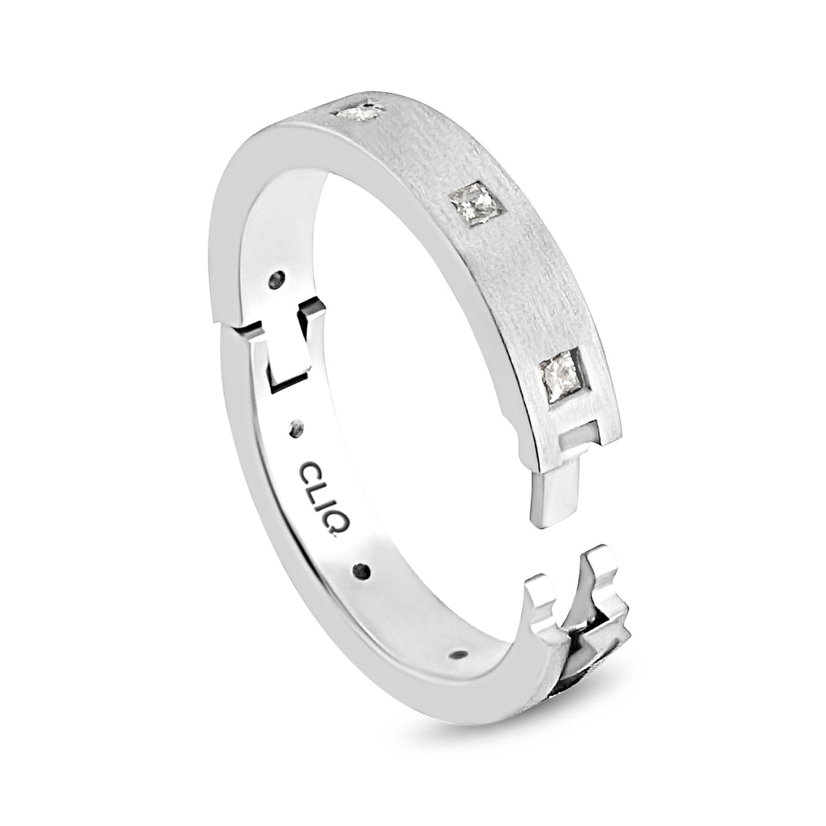 Camelot Diamond Eternity Band with Matte Finish