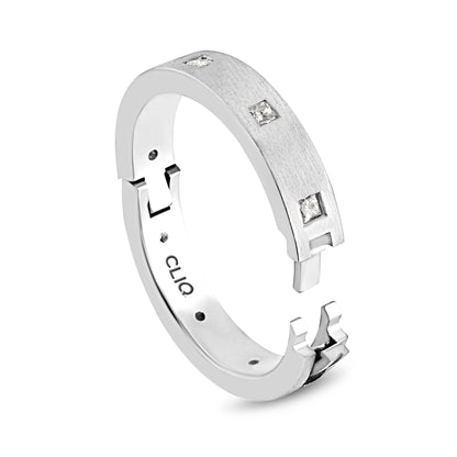 Camelot Diamond Eternity Band with Matte Finish