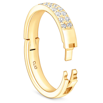Fifth Ave. Double Row Diamond Toe Ring