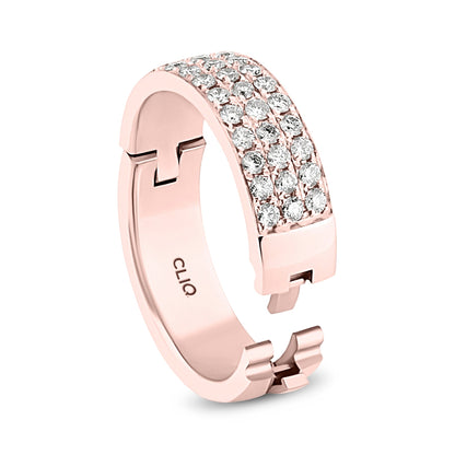 Fifth Ave. Three Row Diamond Band