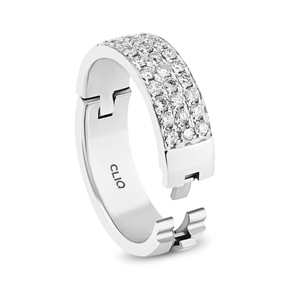 Fifth Ave. Three Row Diamond Band