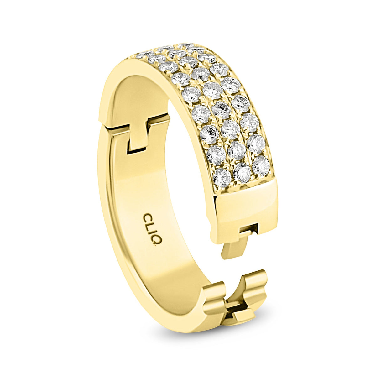 Fifth Ave. Three Row Diamond Band