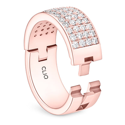 Fifth Ave. Four Row Diamond Band