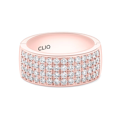 Fifth Ave. Four Row Diamond Band