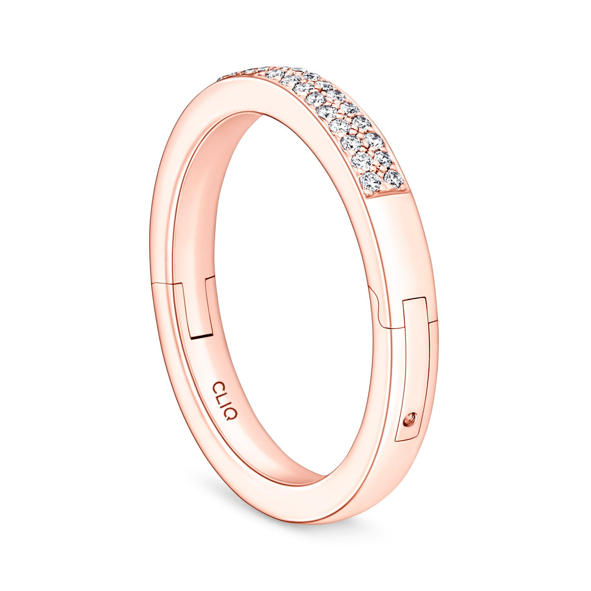 Bella Micro Pave Double Row Diamond Band
