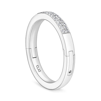 Bella Micro Pave Double Row Diamond Band