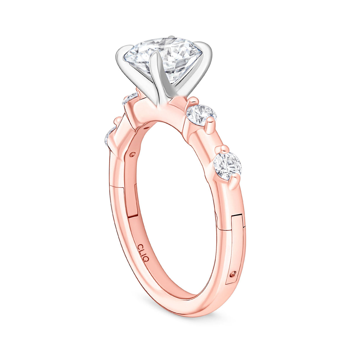 Asbury Engagement Ring with Side Stones