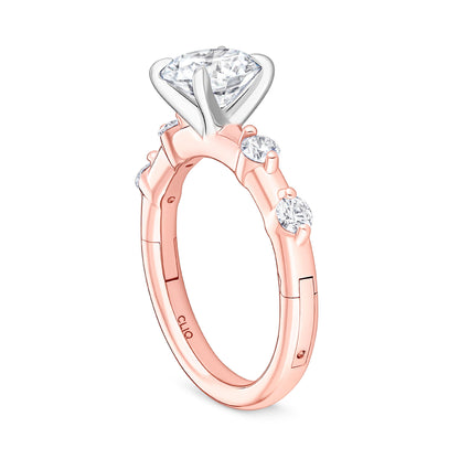 Asbury Engagement Ring with Side Stones