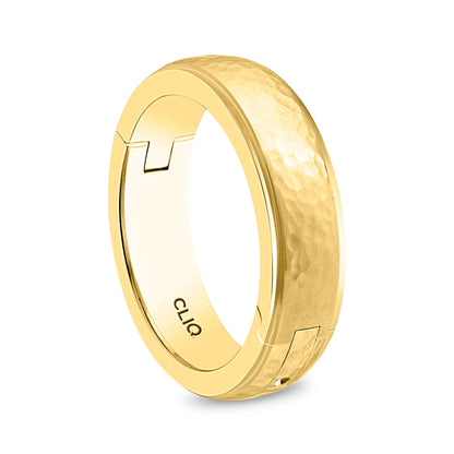 BriteStep Band with Hammered Finish Center, 6mm