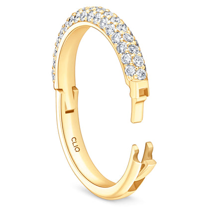 Cecily Domed Pave Diamond Band