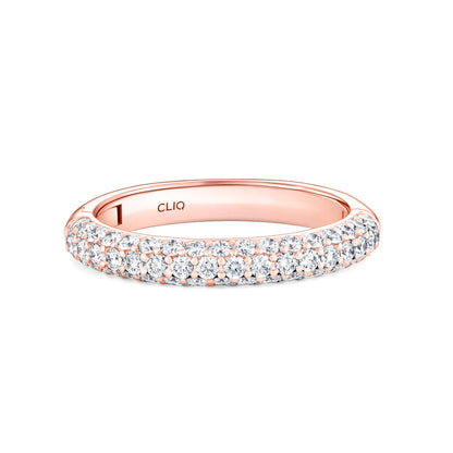 Cecily Domed Pave Diamond Band