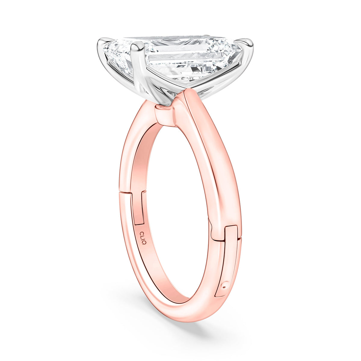 Crosby Emerald Cut Solitaire Engagement Ring