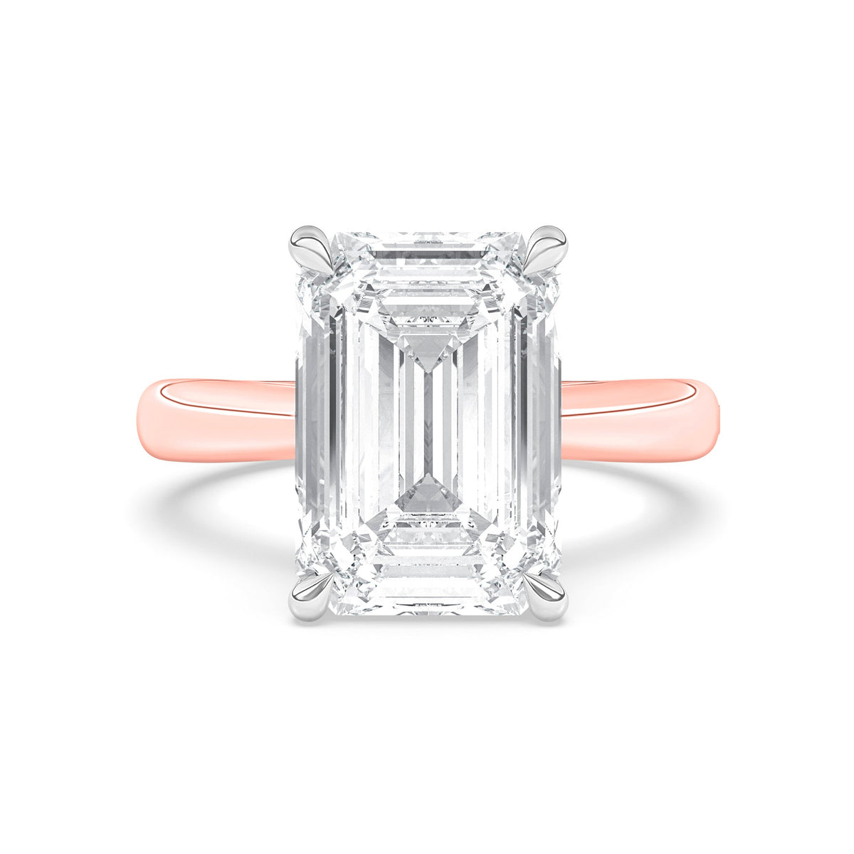Crosby Emerald Cut Solitaire Engagement Ring