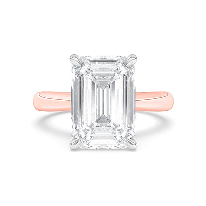 Crosby Emerald Cut Solitaire Engagement Ring