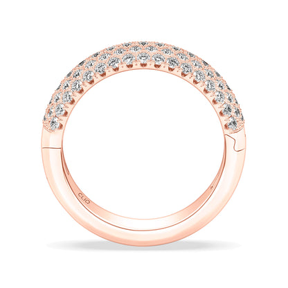 Hayden Rounded Pave Diamond Band, 7mm