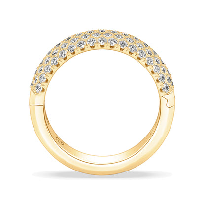 Hayden Rounded Pave Diamond Band, 7mm