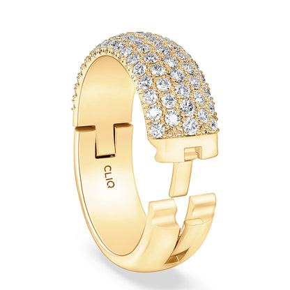 Hayden Rounded Pave Diamond Band, 7mm