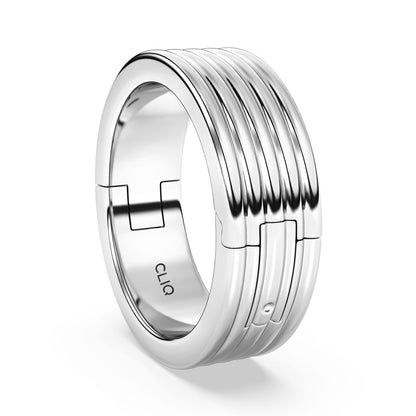 Kenzie Engraved Line Band, 6.5mm